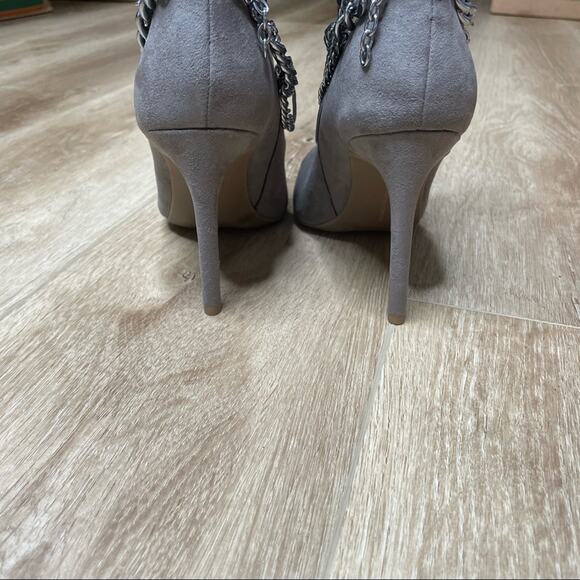 INC International Concepts Women's Taupe Stiletto Reanna Chain Dress Boots sz 5 - Picture 12 of 12